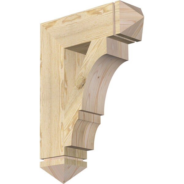 Ekena Millwork Balboa Arts & Crafts Rough Sawn Bracket, Douglas Fir, 6"W x 22"D x 30"H BKT06X22X30BOA03RDF - main